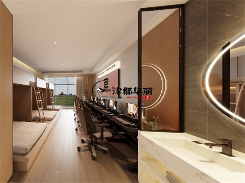銀川電競酒店裝修設計項目|津都華麗設計